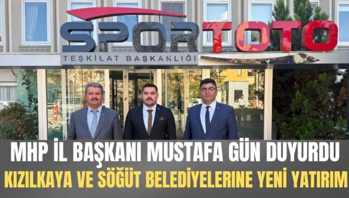 MHP İL BAŞKANI DUYURDU İKİ BELEDİYEYE YATIRIM!